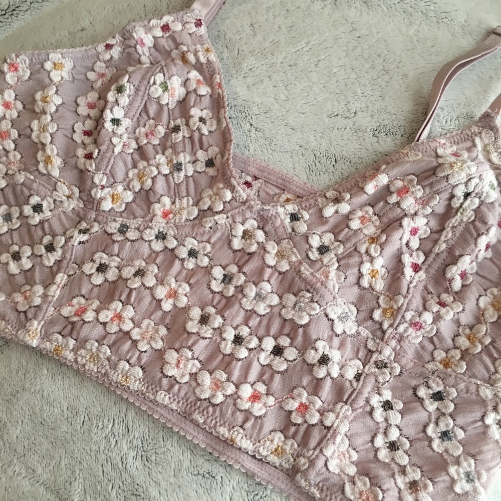 Free People bralette bandeaus floral